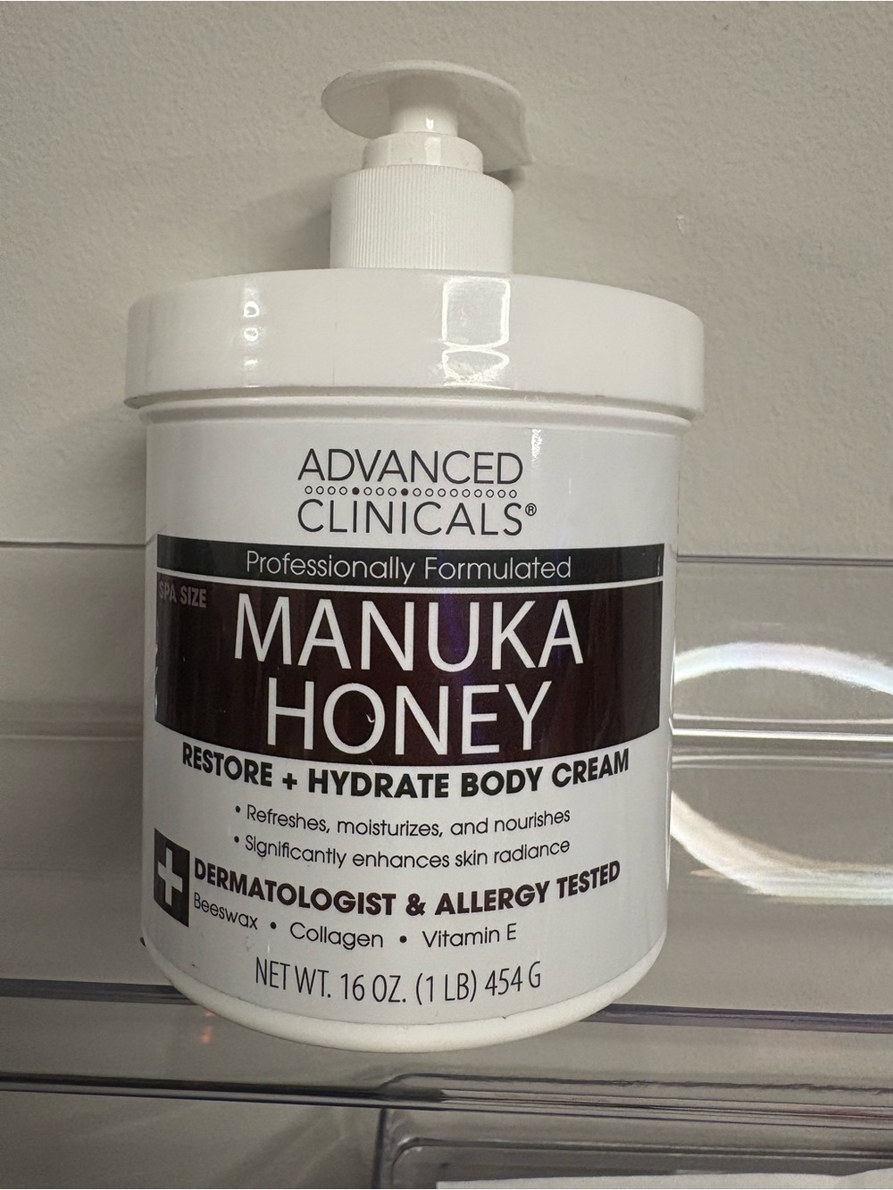 Advanced Clinicals Manuka Honey Restore + Hydrate Body Cream